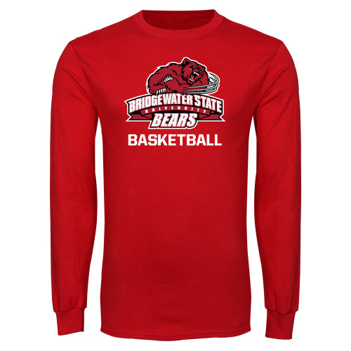  Red Long Sleeve T Shirt - Basketball - Bridgewater State