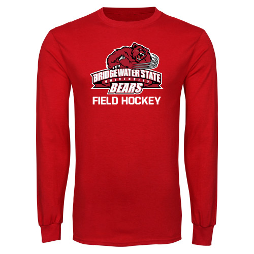  Red Long Sleeve T Shirt - Field Hockey - Bridgewater State