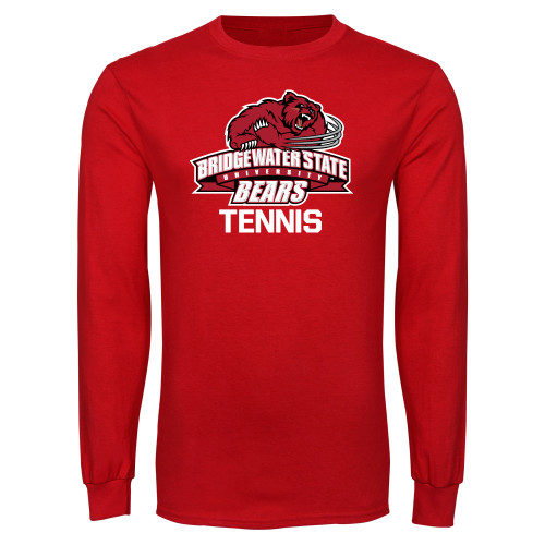  Red Long Sleeve T Shirt - Tennis - Bridgewater State
