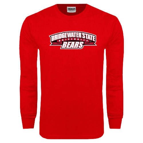  Red Long Sleeve T Shirt - Bridgewater State University Bears