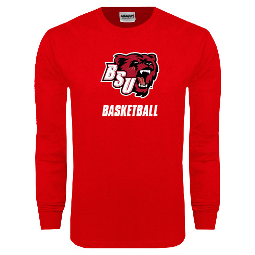  Red Long Sleeve T Shirt - Basketball