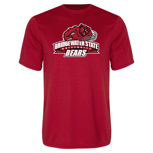  Red Performance Tee - Bridgewater State Bears Athletic Mark