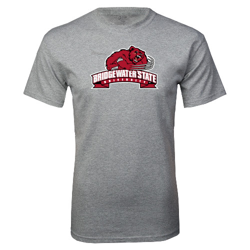  Grey T Shirt - Bridgewater State University w/ Bear