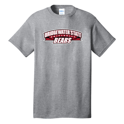  Extended Athletic Heather T Shirt - Bridgewater State Bears Wordmark