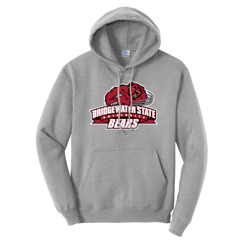  Tall Athletic Heather Fleece Hoodie - Bridgewater State Bears Athletic Mark