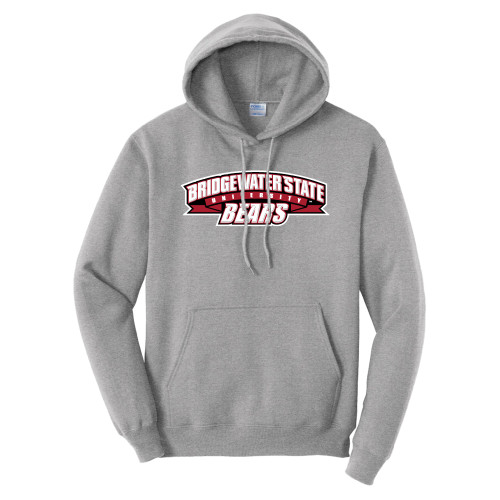  Tall Athletic Heather Fleece Hoodie - Bridgewater State Bears Wordmark