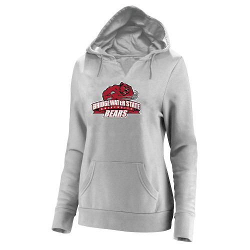 Bridgewater Womens Plus Heather Grey Hoodie-1XL