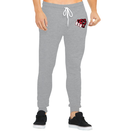  Bella Canvas Athletic Heather Joggers - BSU Bear Head
