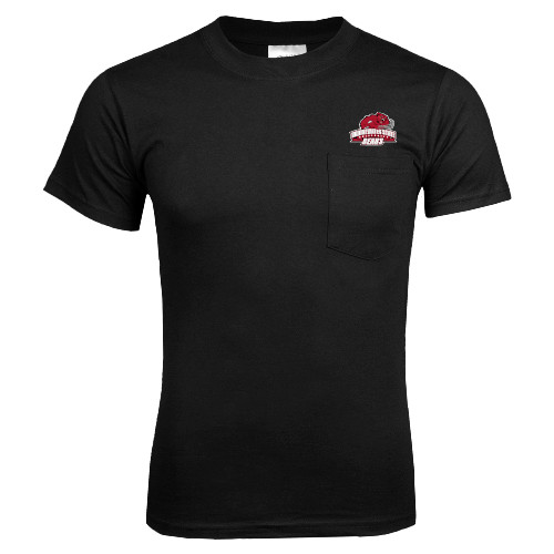  Black T Shirt w/Pocket - Primary Mark