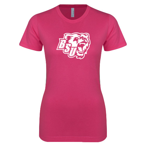 Bridgewater Next Level Womens Fuchsia Boyfriend T