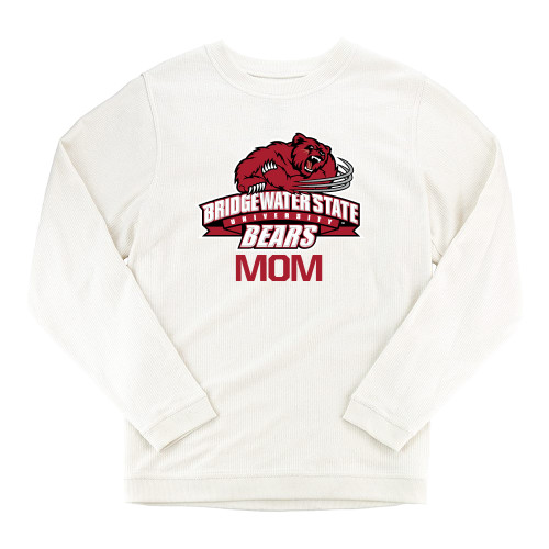  Boxercraft Womens Cream Corded Crew - Mom - Bridgewater State