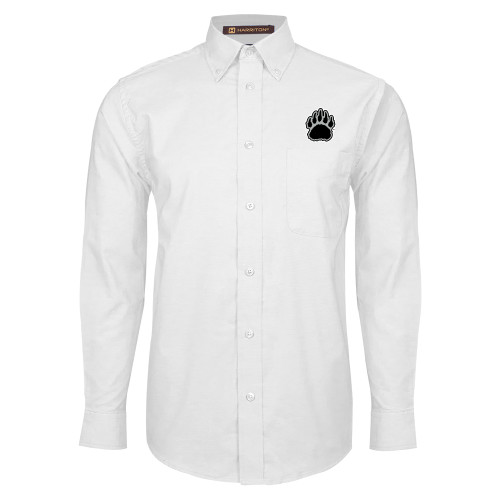  White Oxford Long Sleeve Shirt - BSU Bear Paw