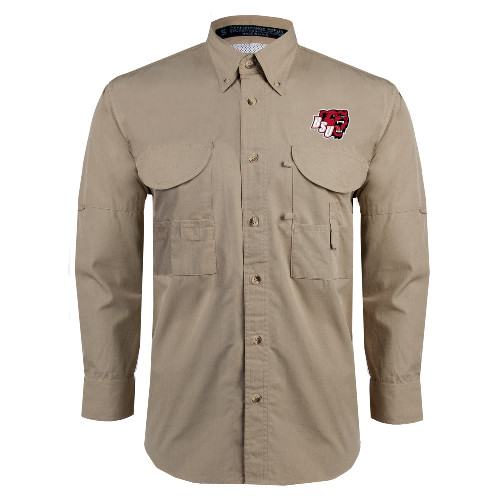 Bridgewater Khaki Fishing Shirt Performance Long Slee