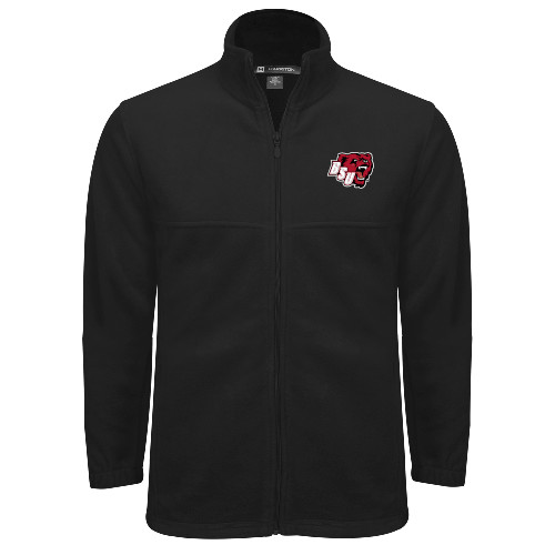  Black Fleece Full Zip Jacket - BSU w/ Bear Head