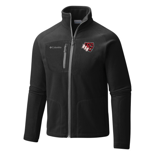  Columbia Black Full Zip Fleece Jacket - BSU w/ Bear Head