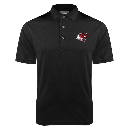  Black Dry Mesh Polo - BSU w/ Bear Head