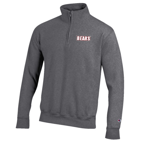  Champion Granite Heather Fleece 1/4 Zip - BSU Bears Wordmark