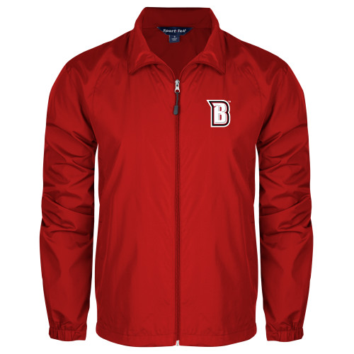  Red Full Zip Wind Jacket - Bridgewater State B