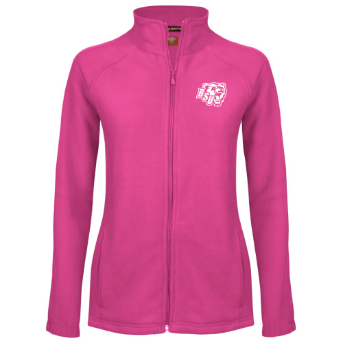 Bridgewater Womens Raspberry Fleece Full Zip Jack