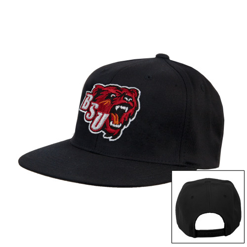 Bridgewater Black Flat Bill Snapback Hat