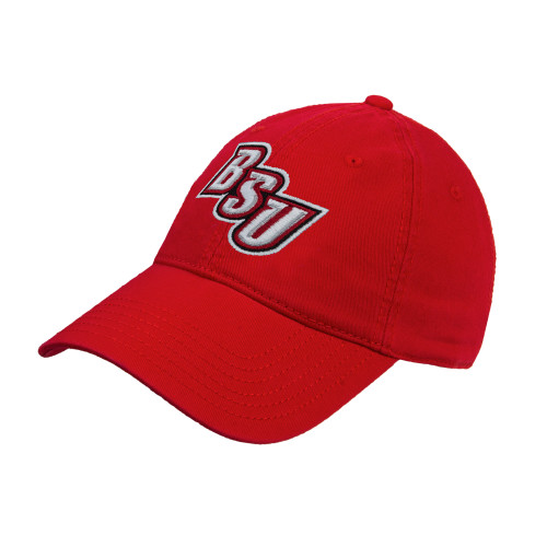  Red Unstructured Adjustable Low Profile Hat - BSU