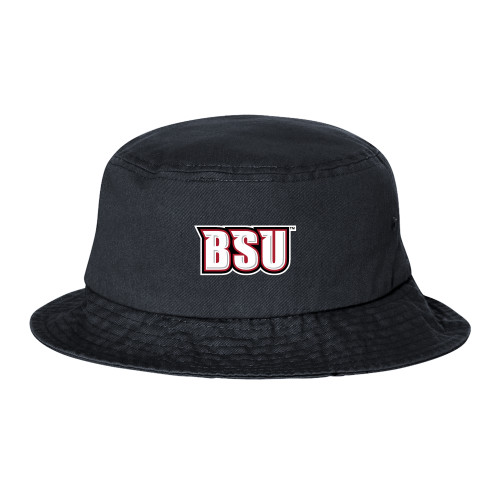  Sportsman Black Bucket Hat - BSU Wordmark