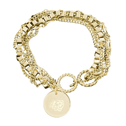 Bridgewater Olivia Sorelle Gold Round Pendant Multi strand Bracelet