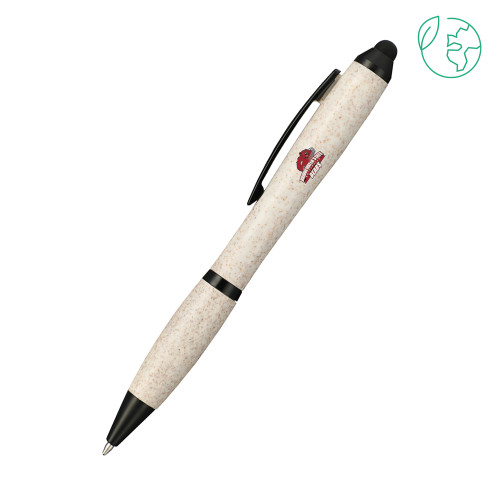 Bridgewater Nash Wheat Straw Ballpoint Beige Stylus Pen