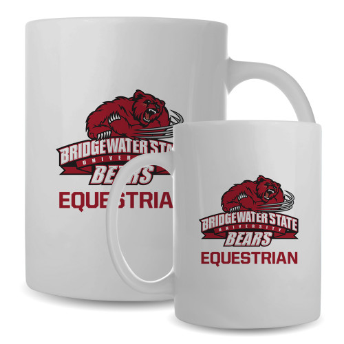  Full Color White Mug 15oz - Equestrian - Bridgewater State