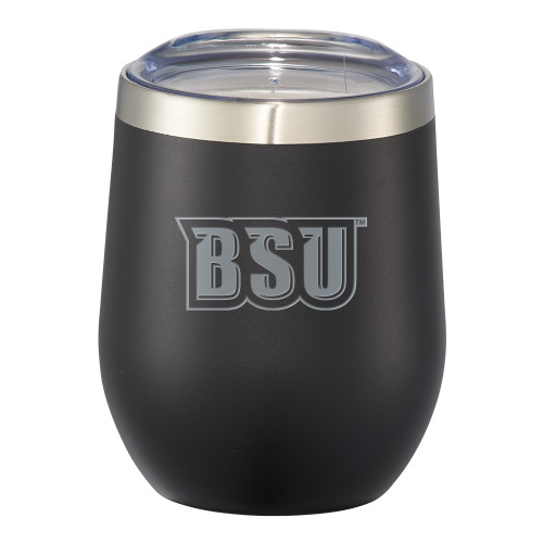  Corzo Vacuum Insulated Black Cup 12oz - BSU Wordmark Engraved