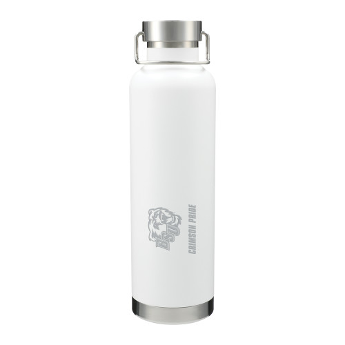  Thor Copper Vacuum Insulated White Bottle 32oz - Crimson Pride Engraved