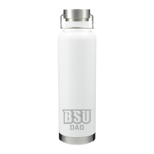  Thor Copper Vacuum Insulated White Bottle 32oz - Dad - Bridgewater State Engraved