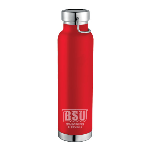  Thor Copper Vacuum Insulated Red Bottle 22oz - Swimming and Diving - Bridgewater State Engraved