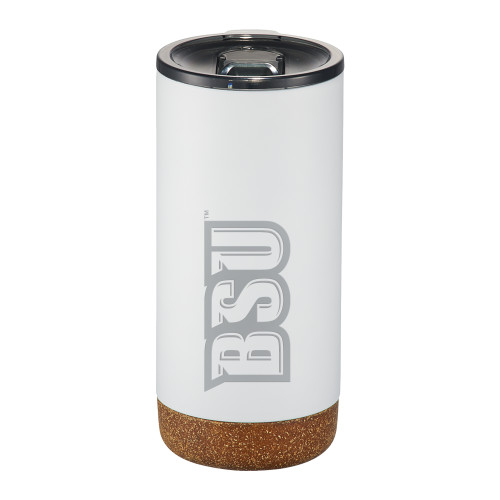  Valhalla Vacuum Insulated White Tumbler 16oz - BSU Wordmark Engraved