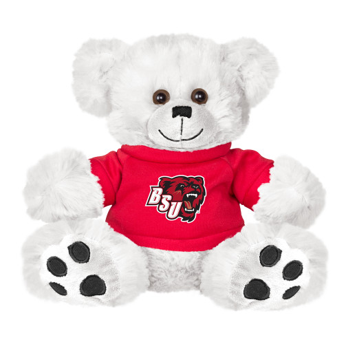 Bridgewater Plush Big Paw 8 1/2 inch White Bear w/Red Shirt