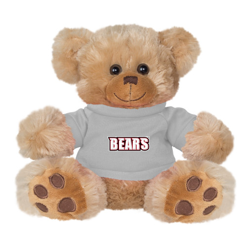  Plush Big Paw 8 1/2 inch Brown Bear w/Grey Shirt - BSU Bears Wordmark