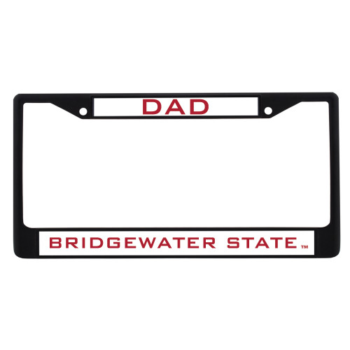 Bridgewater Dad Metal License Plate Frame in Black