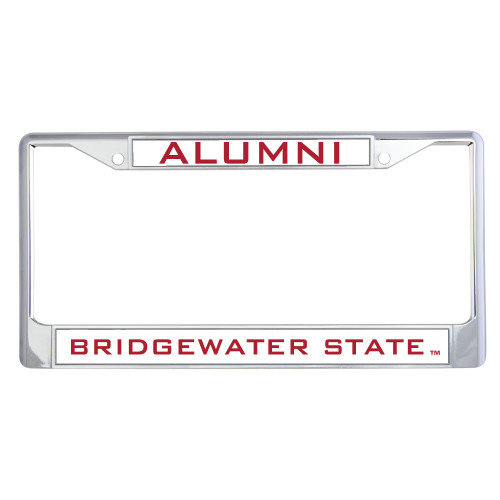 Bridgewater Alumni Metal License Plate Frame in Chrome