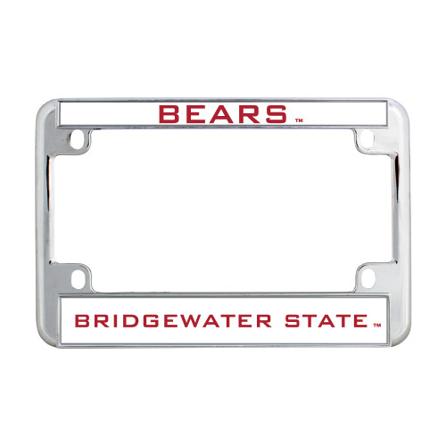 Bridgewater Metal Motorcycle License Plate Frame in Chrome