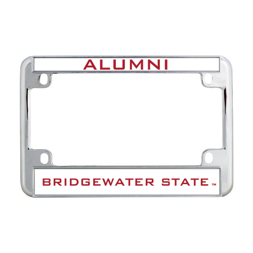 Bridgewater Metal Motorcycle License Plate Frame in Chrome