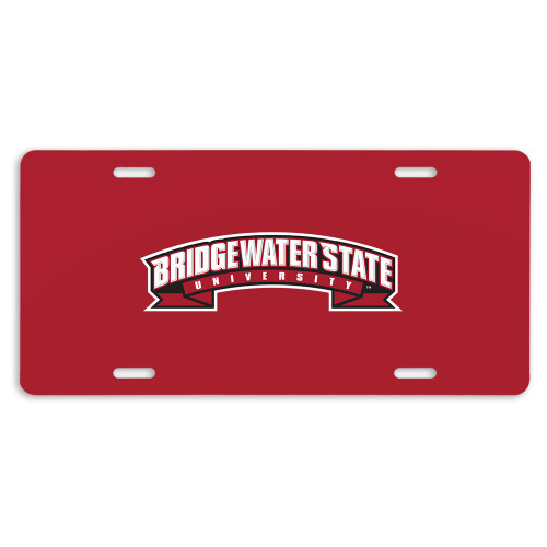  License Plate - Bridgewater State Wordmark