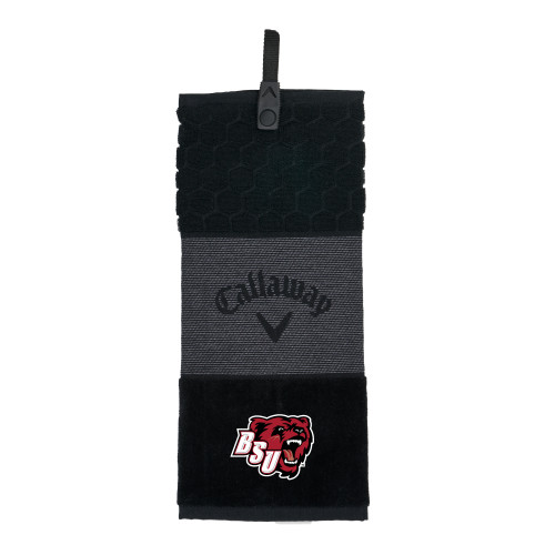  Callaway Black Trifold Towel - BSU Bear Head