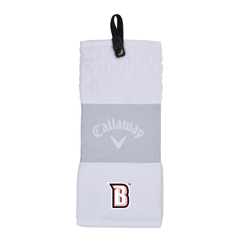  Callaway White Trifold Towel - Bridgewater State B