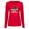 Thumbnail image for  Womens Red Long Sleeve V Neck Tee