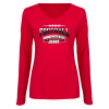 Thumbnail image for  Womens Red Long Sleeve V Neck Tee