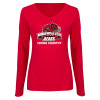Thumbnail image for  Womens Red Long Sleeve V Neck Tee