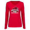 Thumbnail image for  Womens Red Long Sleeve V Neck Tee