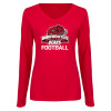 Thumbnail image for  Womens Red Long Sleeve V Neck Tee