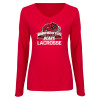 Thumbnail image for  Womens Red Long Sleeve V Neck Tee