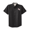 Thumbnail image for  Black Twill Button Down Short Sleeve